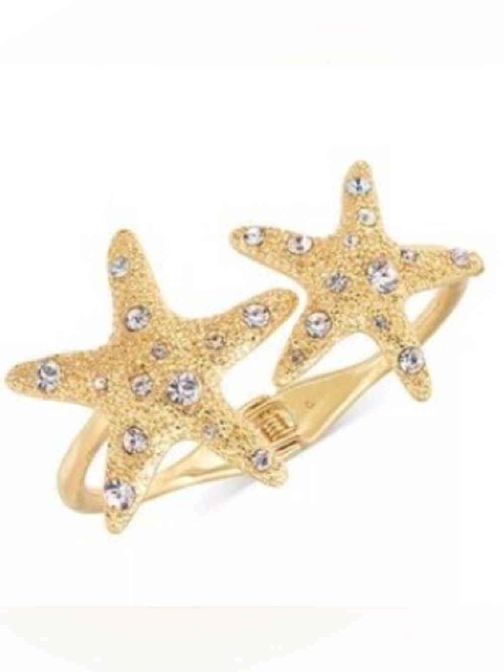 Gold Starfish Crystal Accent Women’s Bracelet